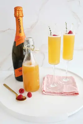 Classic Peach Bellini cocktail