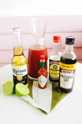 Michelada drink cocktail ingredients