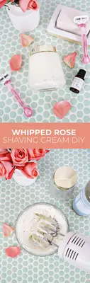 Whipped Rose Geranium Shaving Cream DIY