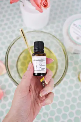 Whipped Rose Geranium Shaving Cream DIY