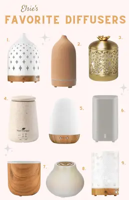I diffusori di olio essenziale preferiti di Elsie