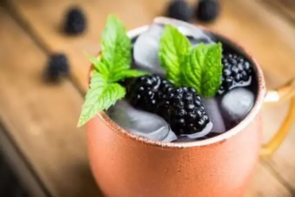 Letni koktajl Blackberry Moscow Mule