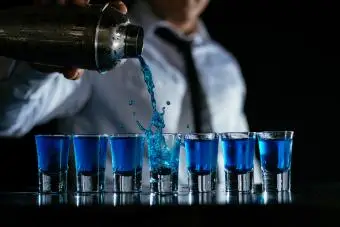 Anello di lampone bluPop shot