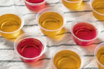 Gelatina alcolica Orange e Red Shots