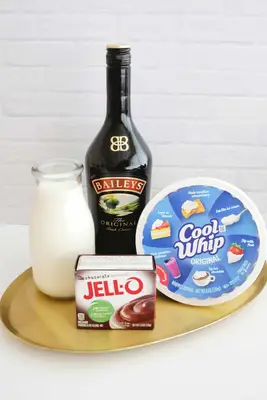 ingredients for pudding shots