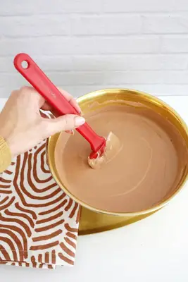 adding cool whip to chocolate pudding shots