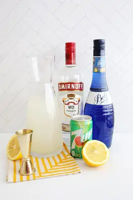 Electric blue lemonade ingredients