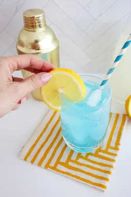 Electric blue lemonade