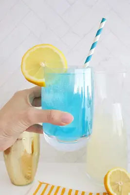 Electric blue lemonade