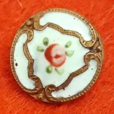 Antyczny francuski przycisk Champleve