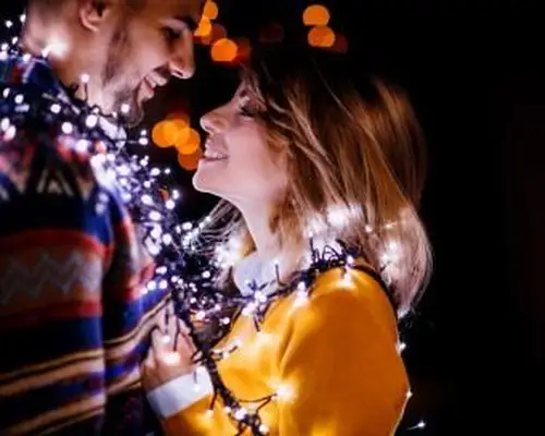 Romantické vianočné svetlá