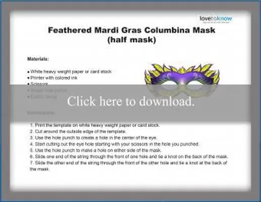 Meia máscara emplumada de carnaval