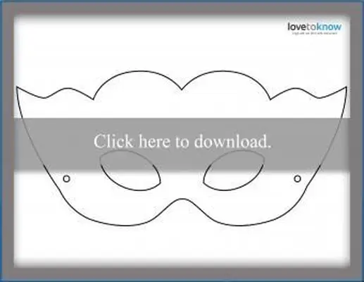 Meia máscara de carnaval em branco