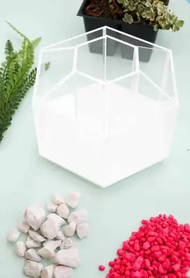 Make A Terrarium Desk Organizer