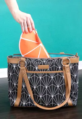 DIY Mandarin Orange Slice Snack Pouch