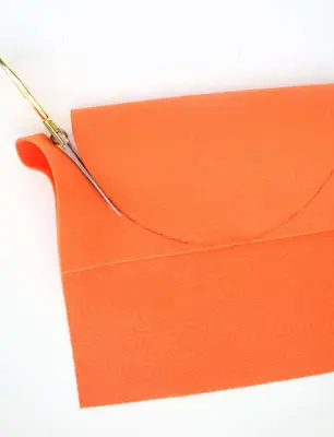 DIY Mandarin Orange Slice Snack Pouch