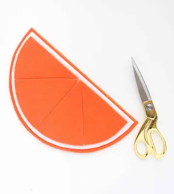 DIY Mandarin Orange Slice Snack Pouch