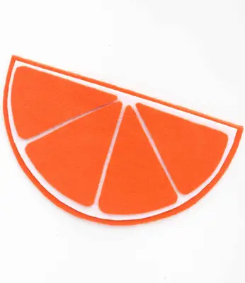 DIY Mandarin Orange Slice Snack Pouch