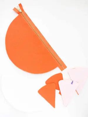 DIY Mandarin Orange Slice Snack Pouch