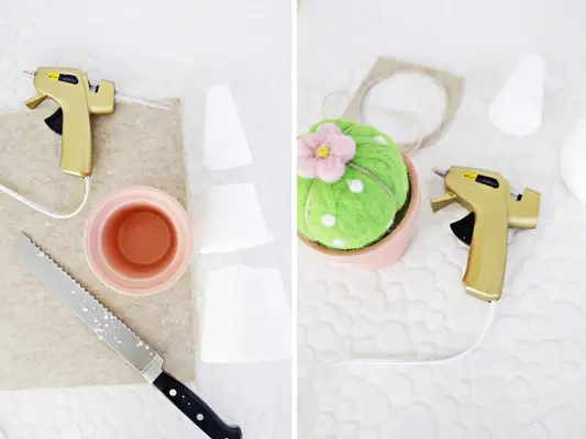 Felted Wool Cactus Pincushion DIY