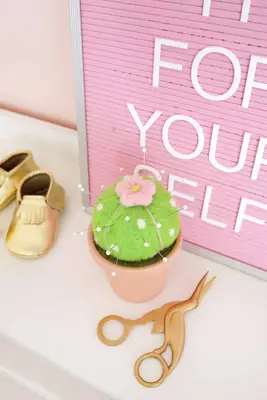 Felted Wool Cactus Pincushion DIY