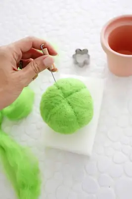 Felted Wool Cactus Pincushion DIY