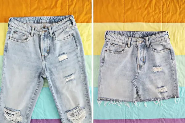 Make Your Own Jean Skirt!