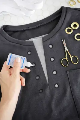 Lace Up Sweatshirt DIY