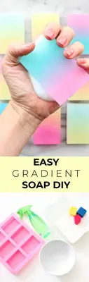 DIY Gradient Soap Bars