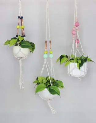 Planteur suspendu en cuivre coloré