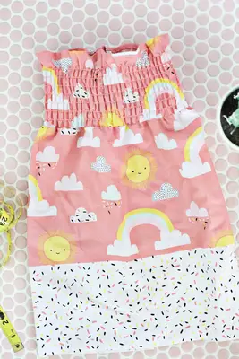 Make A Summer Baby Dress in Only 20 Minutes!