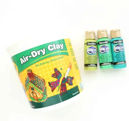 DIY Clay Cactus Candle Holders