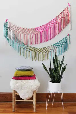 Macrame Garn Garland Diy
