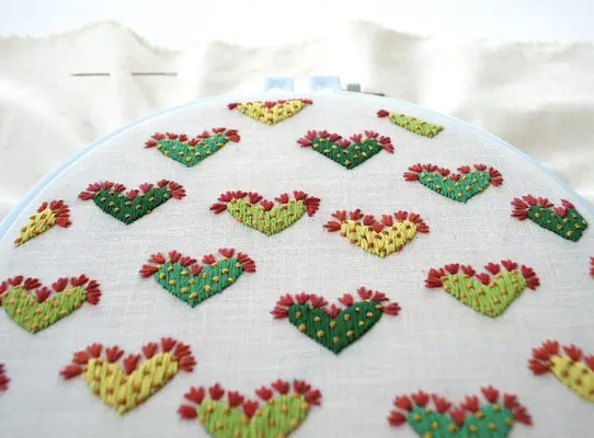 Cactus Love Embroidery (Download the Pattern)
