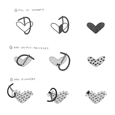 Cactus Love Embroidery (Download the Pattern)