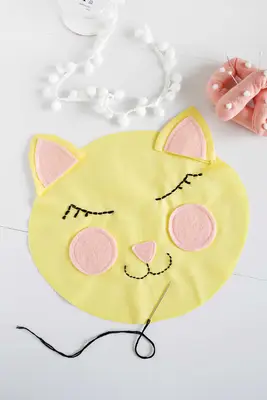 Cat Face Pillow DIY! 