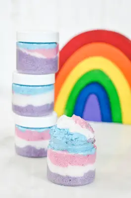 Make Your Own Unicorn Sugar Scrubs