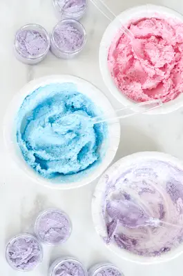 Make Your Own Unicorn Sugar Scrubs