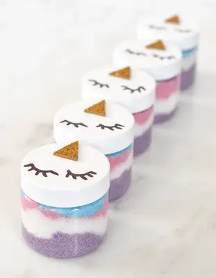 Make Your Own Unicorn Sugar Scrubs
