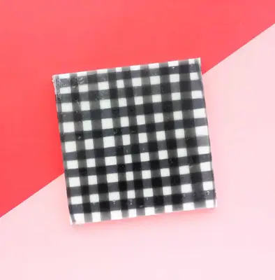 DIY Buffalo Check Rosemary Soap