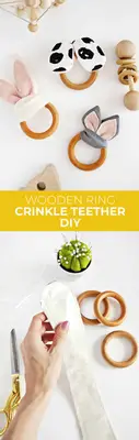 Wooden Ring Crinkle Teether DIY