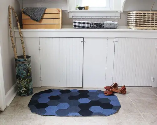 How to Sew a Denim Rug
