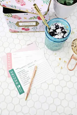 Karty receptů na tisk