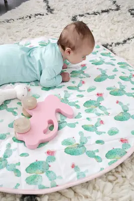 Round Quilted Play Mat DIY