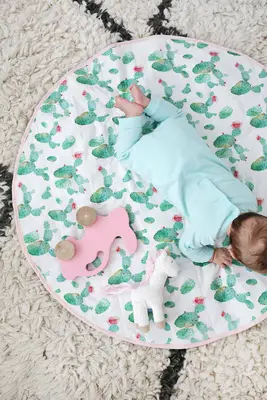 Round Quilted Play Mat DIY