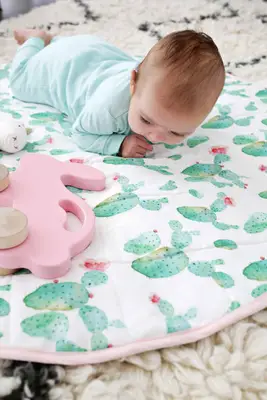 Round Quilted Play Mat DIY