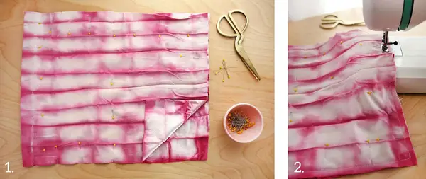 Dyed Velvet Pillow DIY