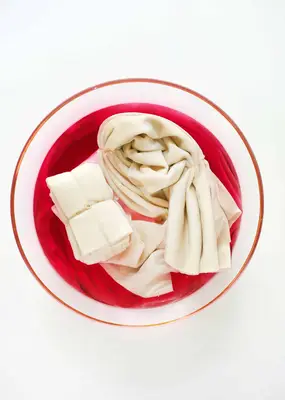 Dyed Velvet Pillow DIY