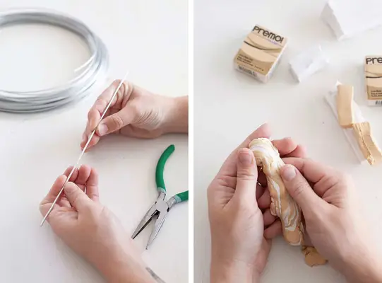 DIY Polymer Clay Bud Vase