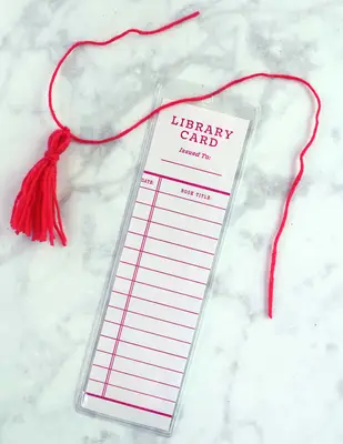 Library Card Bookmark (Free Printables)